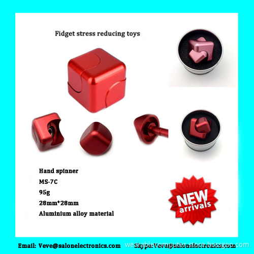 Cheap price low noise anti stress fidget hand spinner magic cube finger spinner